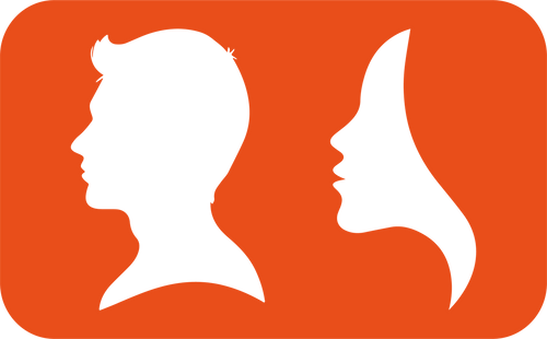 VISUAL stencil with two face profiles